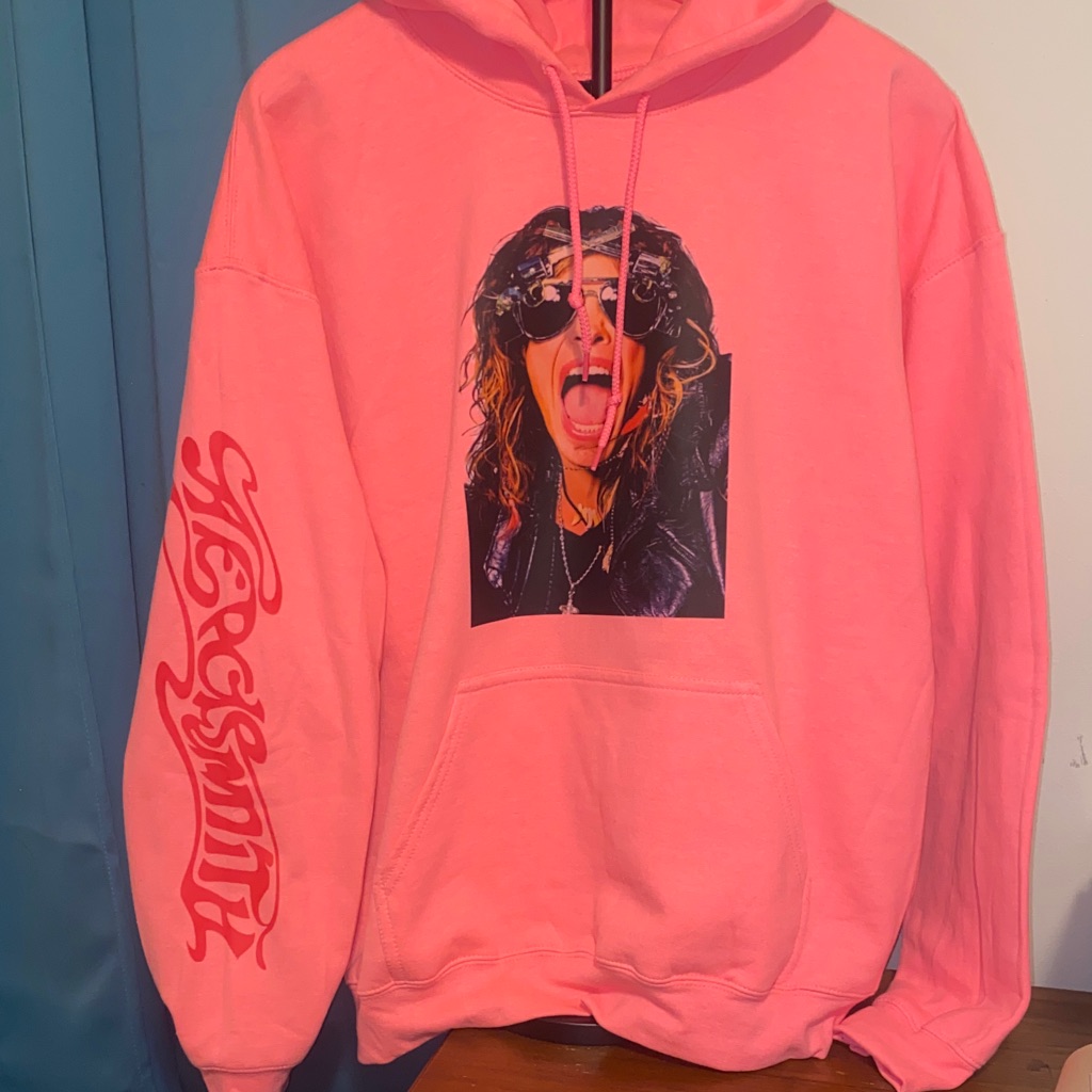 New AerosmithSteven Tyler Pink Album Hoodie